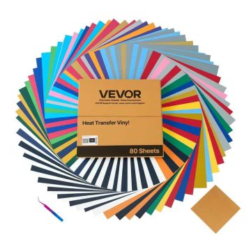 HTV vinüülkilede komplekt 80 tk, 30x30 cm, värvilised