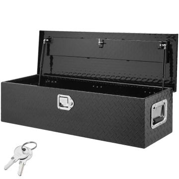 Alumiiniumist tööriistakast veoautole, 990x330x254 mm, must