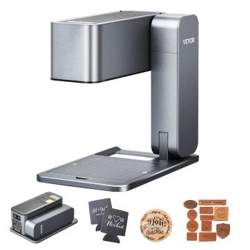 Kaasaskantav lasergraveerimismasin, 5 W, 600 mm/s, puidule ja nahale