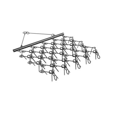 Прицепная цепная борона 5x4,5 фута с 60 зубьями для квадроциклов и вездеходов.