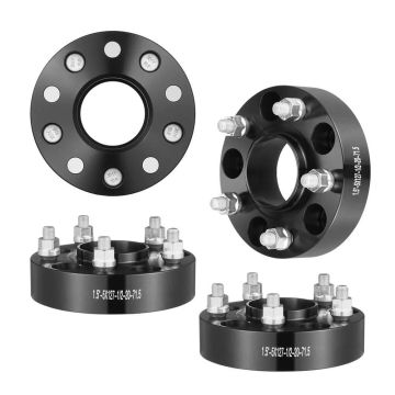 Ratta vahetükid adapteritega, 1,5 tolli, mustad, 4 tk, Jeep