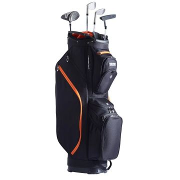 Golfikott 36 tolli, 14 sektsiooni ja 13 taskuga, must-oranž