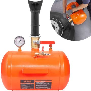 Инструмент для очистки и затяжки бортов шин с манометром, 19 л, 85-116 PSI