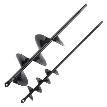 2 istutuspuurpea komplekt, spiraal-aiapuuriga puur 3/8"
