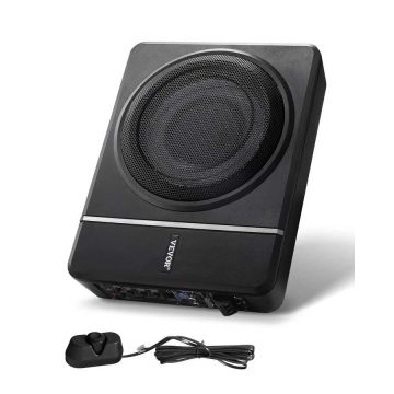 8-tolline 240 W auto istmealune subwoofer, madala profiiliga, võimendiga