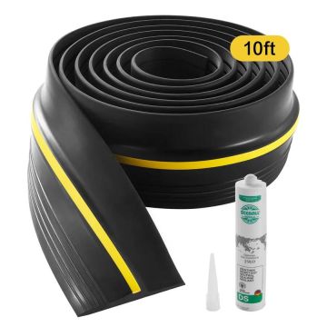 Garaažiukse PVC tihendusriba, 10 jalga, must, ilmastikukindel