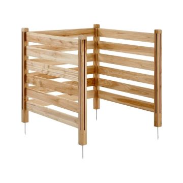 Puidust privaatsuspiire 36x36 tolli metallvaiadega, õues kasutamiseks