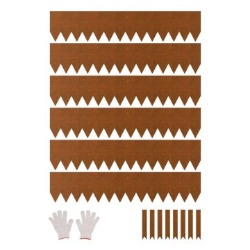 Terasest painduv aiaääris, 6-osaline, 40x8 tolli