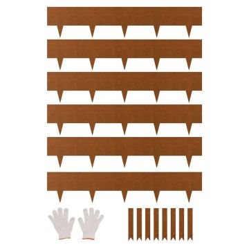 Terasest painduv aiaääris, 40 x 8 tolli, 6 tk.