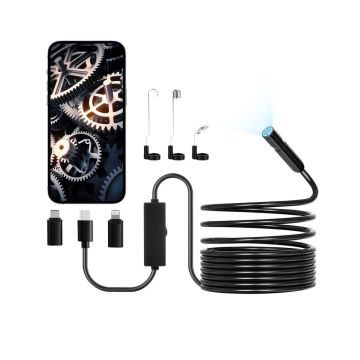 Endoskoobi boreskoopkaamera 1920P HD, 8 LED-i, IP67, 5m kaabel