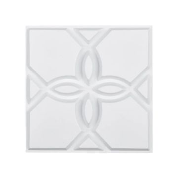 3D seinapaneelid, 33 tk, PVC, mattvalge, 11,81x11,81 cm, sisekujundus