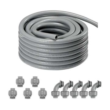 Paindlik PVC-st elektrijuhtmetoru 12,7 mm, 30,5 m, mittemetallist