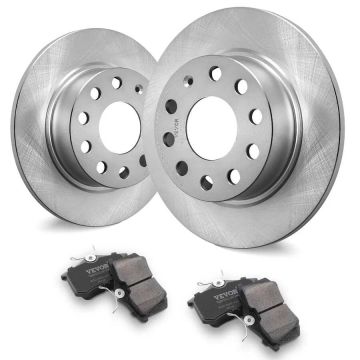Pidurikettade ja keraamiliste klotside komplekt, 253 mm, tagumine, Audi A3, VW Golf, Seat Leon, Skoda Octavia