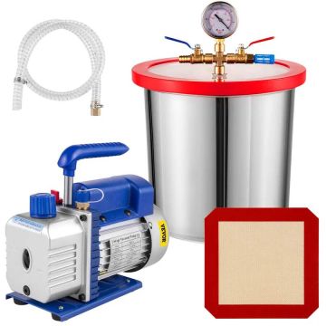 Vaakumpump 3 CFM 1/4 HP 13-liitrise vaakumkambriga, HVAC jahutuskomplekt
