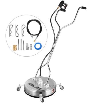 18" survepesur pinnapuhastuseks, 4000 PSI, rattad, 3 otsikut