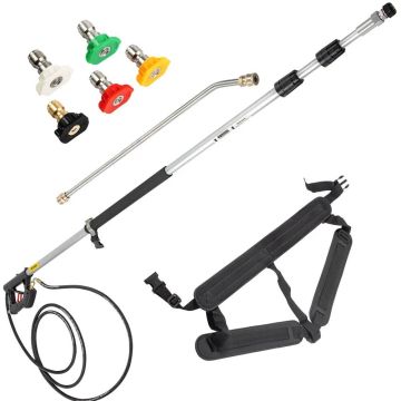 Teleskoopne survepesuri vars 548,6 cm, 4000 PSI, 5 otsikut, kiirühendus