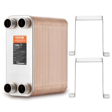 Plaatsoojusvaheti 5"x12", vask/316L roostevaba teras, vesi-vesi
