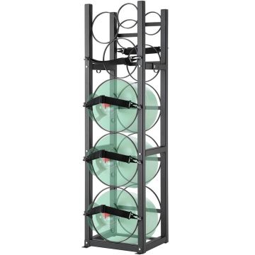 Подставка для баллонов с хладагентом и газовыми держателями, 12,8x13x47 см.