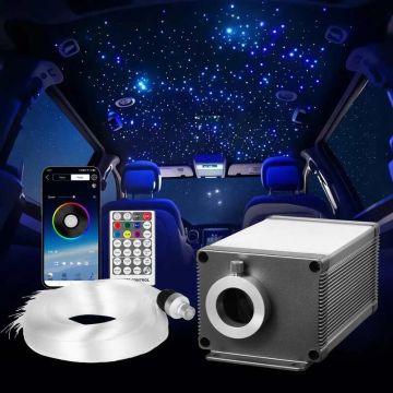 Starlight laevalgustite komplekt, 450 tk, 16W RGBW fiiberoptilised tähevalgustid, bluetooth, kaugjuhtimispult