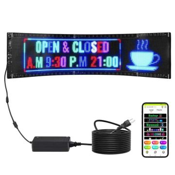 Programmeeritav värviline LED-paneel, 83,5x20 cm, Bluetooth-juhtimine