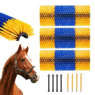 Loomade kraapimishari, 20 x 7,5 tolli, 3 tk, hobustele ja lehmadele