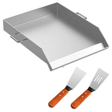 Ruudukujuline roostevabast terasest õuegrill, 16x18 tolli, 3 põletit