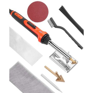 Plastikust keevitusjootekolb 60/100 W koos otsikute ja varrastega, professionaalne keevituskomplekt