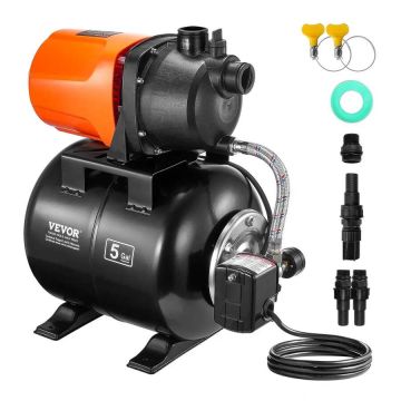 Survepaagiga madalkaevupump, 745 W, 63 l/min, automaatne, termoplast