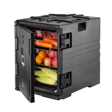 Термоконтейнер для продуктов объемом 90 л с двойными застежками.