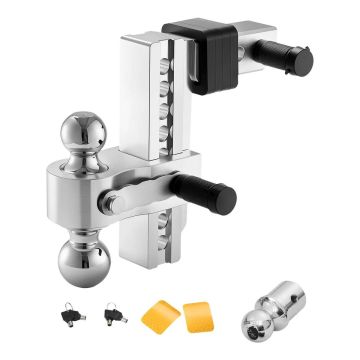 Reguleeritav haakekonks, 8-tolline, 1-7/8", 2" ja 2-5/16" kuulid, maksimaalne kaal 15 000 naela