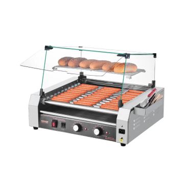 Roostevabast terasest hot dogi rull, 2200 W, 30 hot dogi