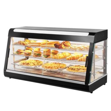 3-astmeline toidusoojendaja professionaalseks kasutamiseks, 1500 W, 180 L, valgustusega
