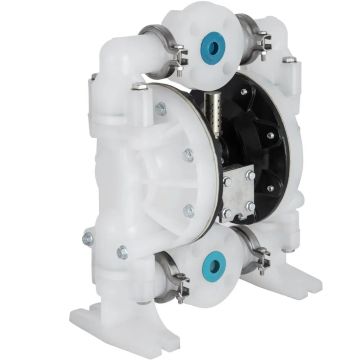 Pneumaatiline kahemembraaniline polüpropüleenpump, 25,4 mm, 113 l/min, keemia- ja tööstusrakenduste jaoks