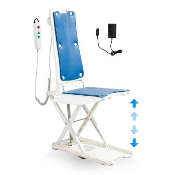Elektriline toolitõstuk reguleeritava kõrgusega 7,5–51 cm, toestus 150 kg, kalle 45°