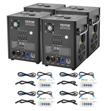 Külmsädemeseade 4x500W DMX kontrolleriga, reguleeritava kõrgusega