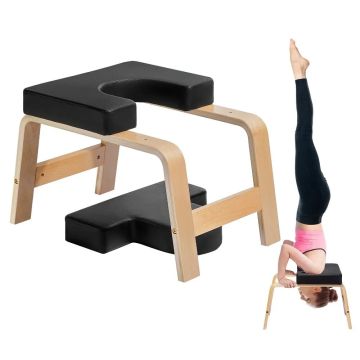 Jooga inversioonipink, puitraam, must, kandevõime 300 kg