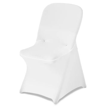 Valge veniv toolikatete komplekt, polüester ja spandex, 30 osa, kuni 33,86 cm kõrge