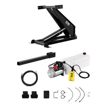 Hüdrauliline käärtõstuki komplekt kallurile, 8 T, 12 V pump