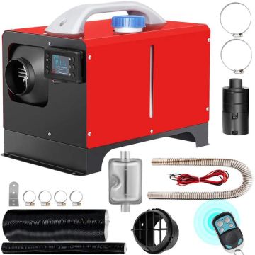 Diiselmootoriga 5 kW seisukütteseade 12 V LCD-ekraani ja kaugjuhtimispuldiga