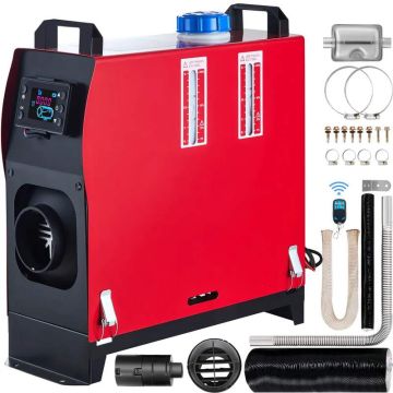 12 V 5 kW universaalne diisel-õhukütteseade LCD-ekraani ja kaugjuhtimispuldiga