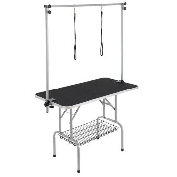 Kokkupandav lemmikloomade trimmimislaud klambriga, 117 cm