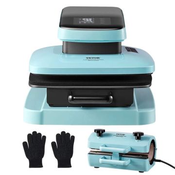 Automaatne T-särgi kuumpress, 15x15 tolli, 11-30 untsi pudelitele