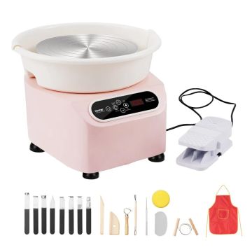Keraamiline elektriline vormimisratas, 10", 350W, roosa