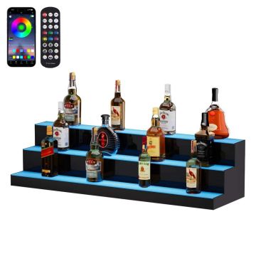 LED illuminated liquor display case, 101.6 cm, RF control