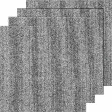 Vaibaplaadid 30,5x30,5 cm, helehall, pehme, 12 tk.