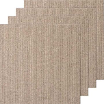 Isekleepuvad vaibaplaadid 18x18 tolli, pehmed, helepruunid (10 tk)