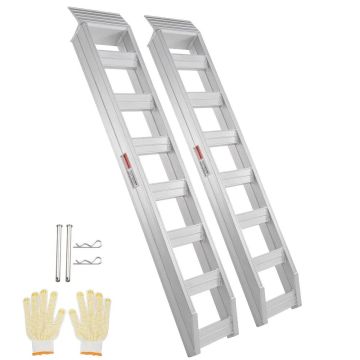 Alumiiniumist laadimisrambid 72" x 15", 2 tk, kandevõime 8810 naela