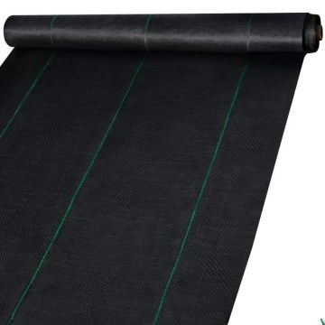 Tugevast PP kootud umbrohutõkkekate 182,9 x 9144 cm, 68 g