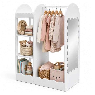 Laste riidenagi Relaxdays 10053715_49, 4 riidepuuga, 94 × 100 × 38 cm