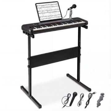 Children's electronic keyboard, 61 keys, Black, 60.5 × 18 × 5 cm